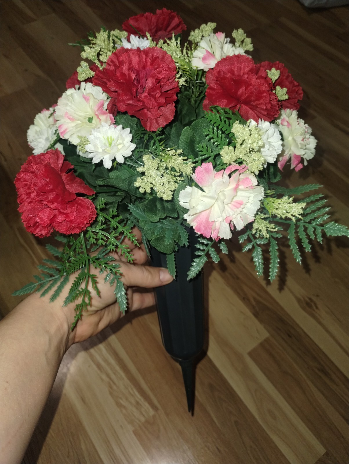Memorial Saddle With matching Vase
