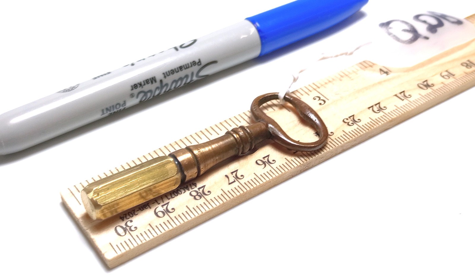 Brass Pocket Casket Key / Keychain Coffin Key