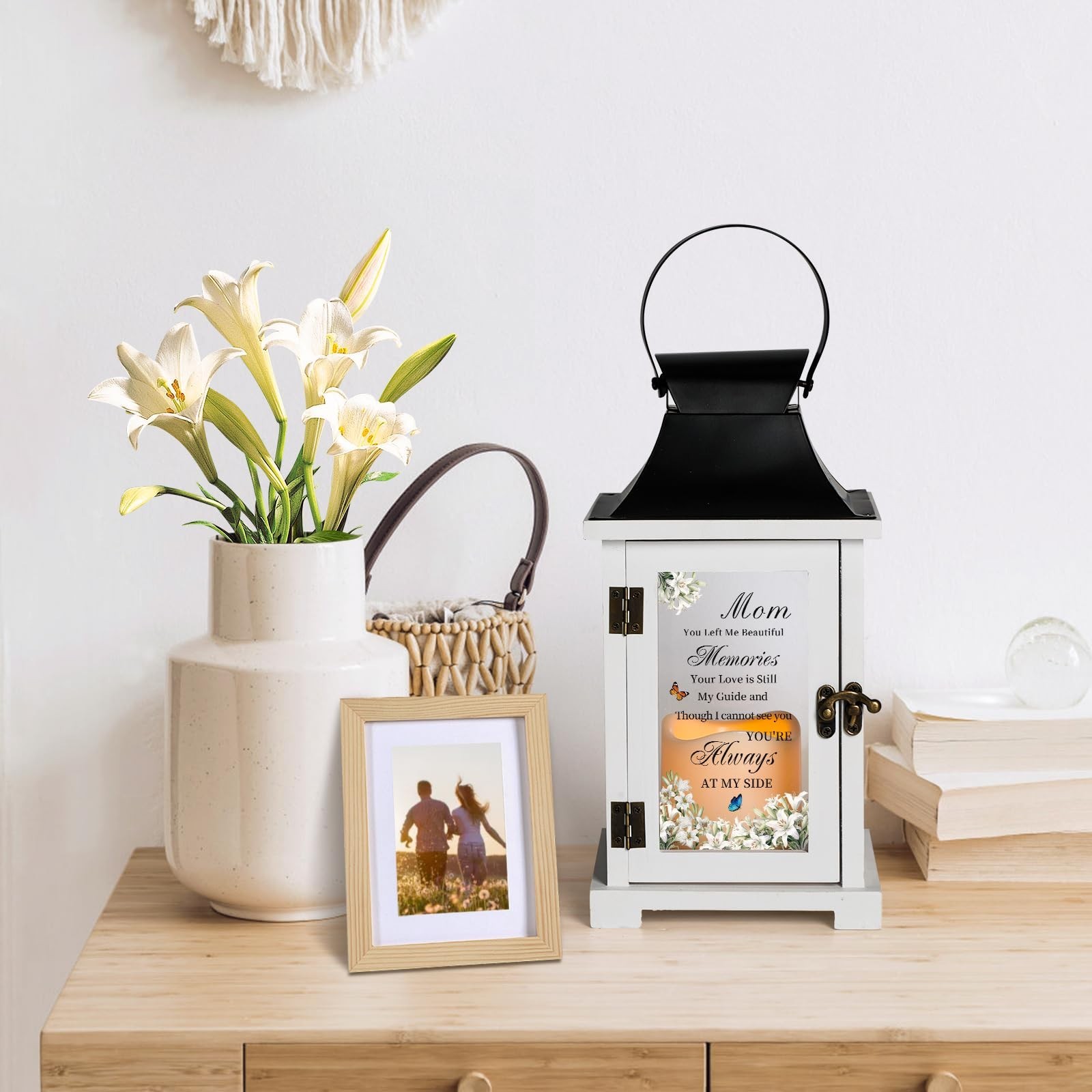 Sympathy Memorial Lantern for Loss of Mom | Bereavement Gifts & Condolences