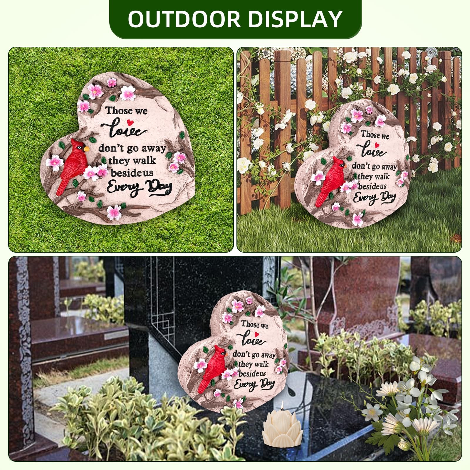 Sympathy Gifts for Loss of Loved One, Memorial Garden Stones in Memory of Lov…