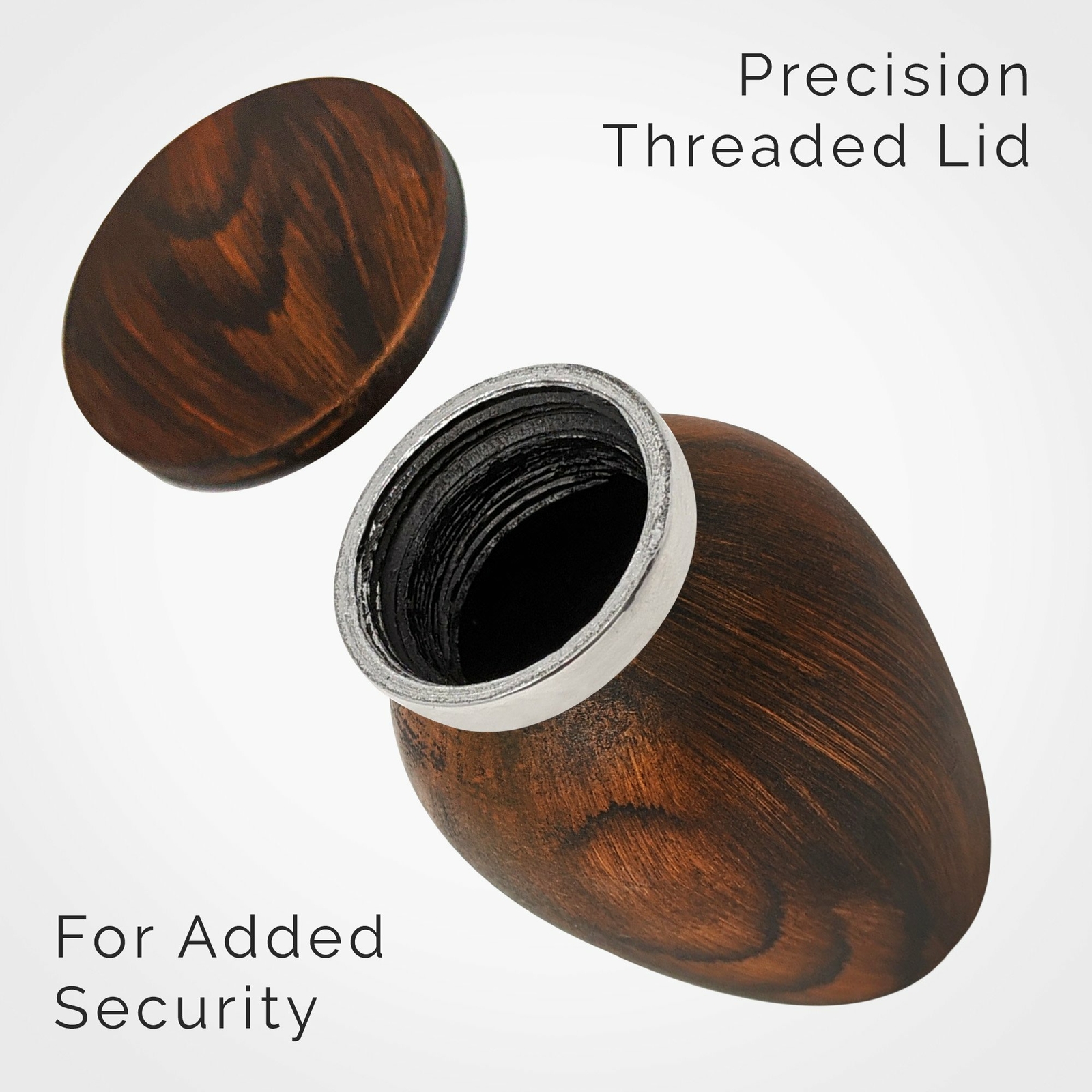 Small Keepsake Cremation Urn For Human Ashes With Wood Grain Finish Choose From