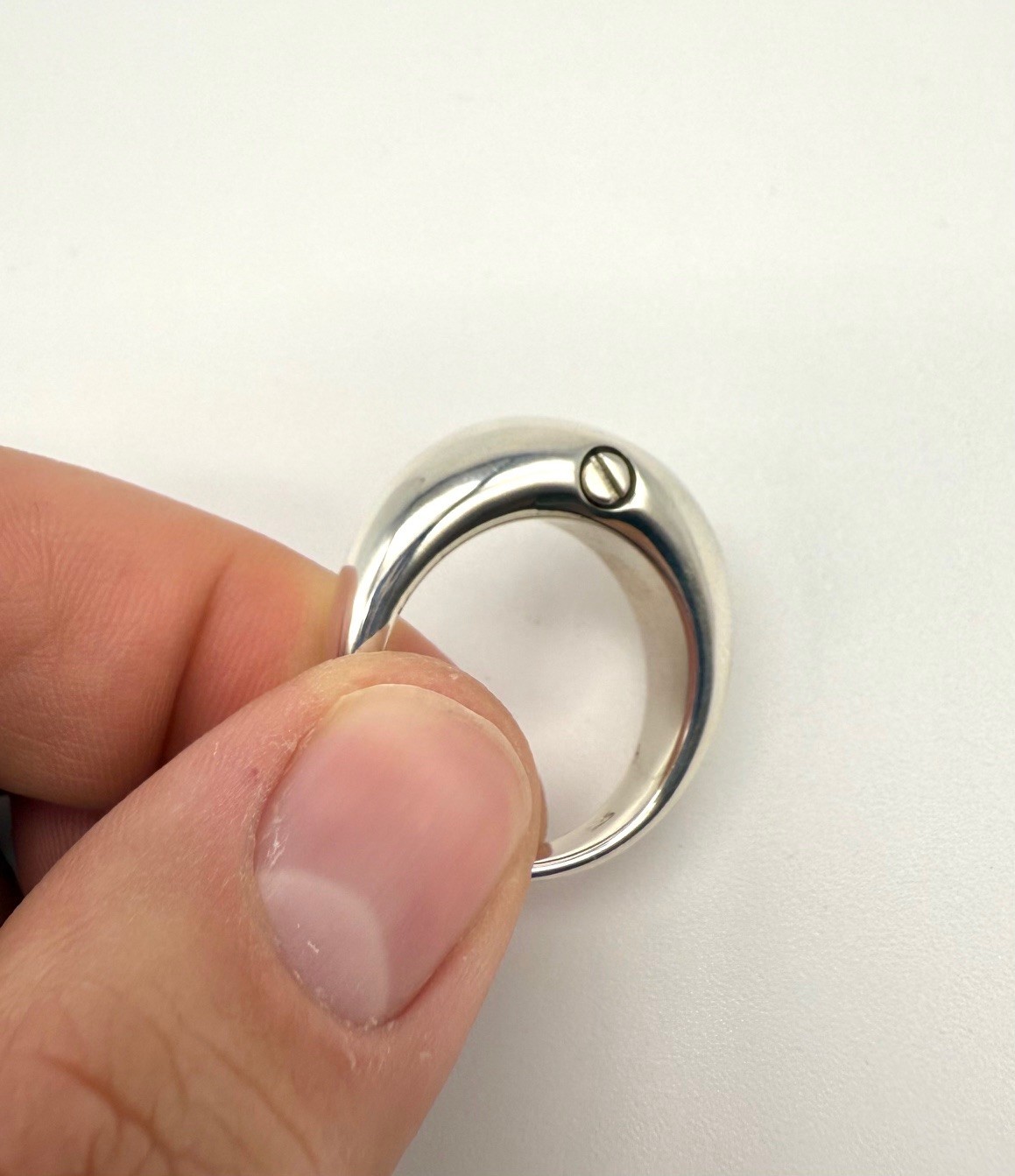 Cremation ring ash ring sterling silver