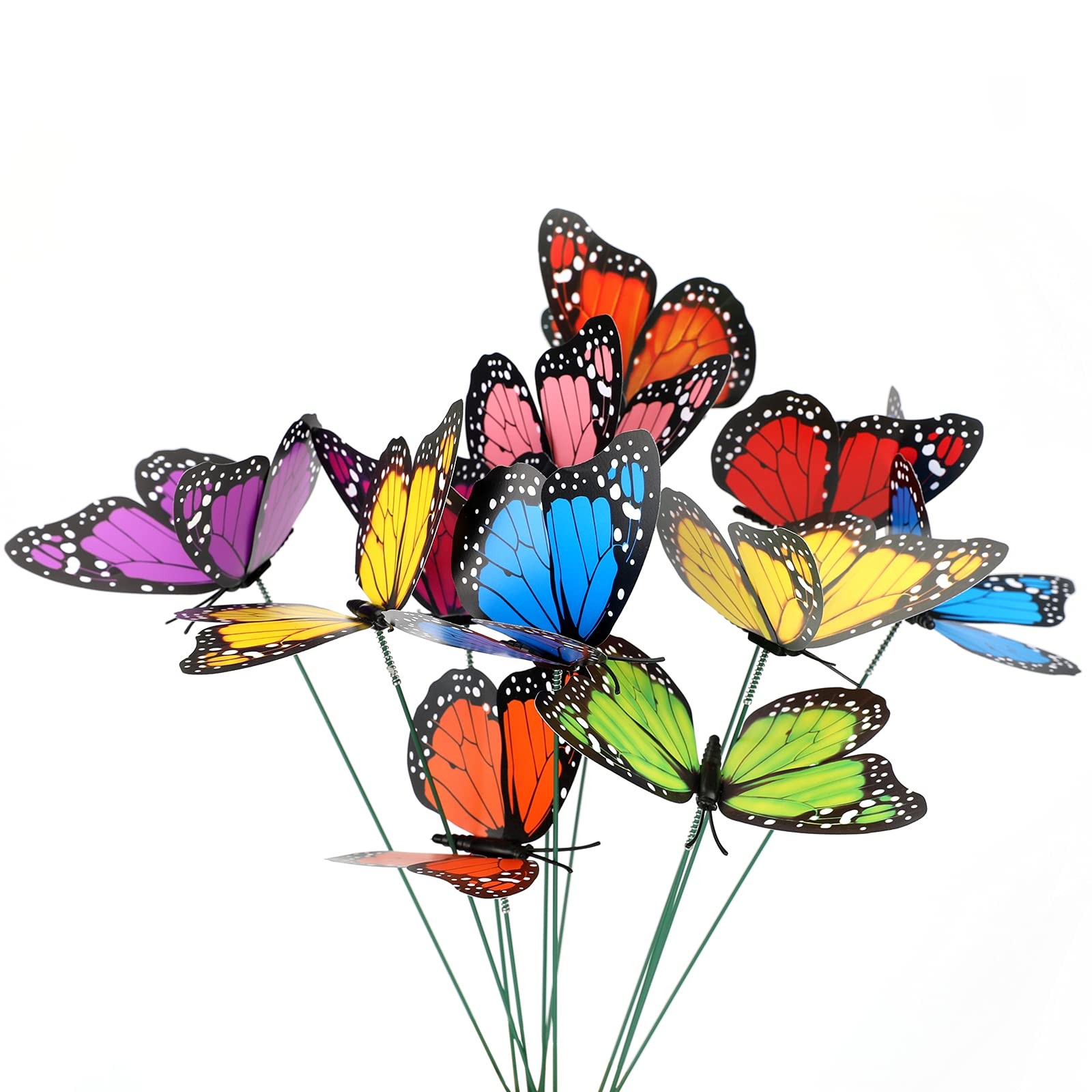 Colorful Butterfly Garden Stakes 27 Pcs Yard Ornaments for Patio Decor