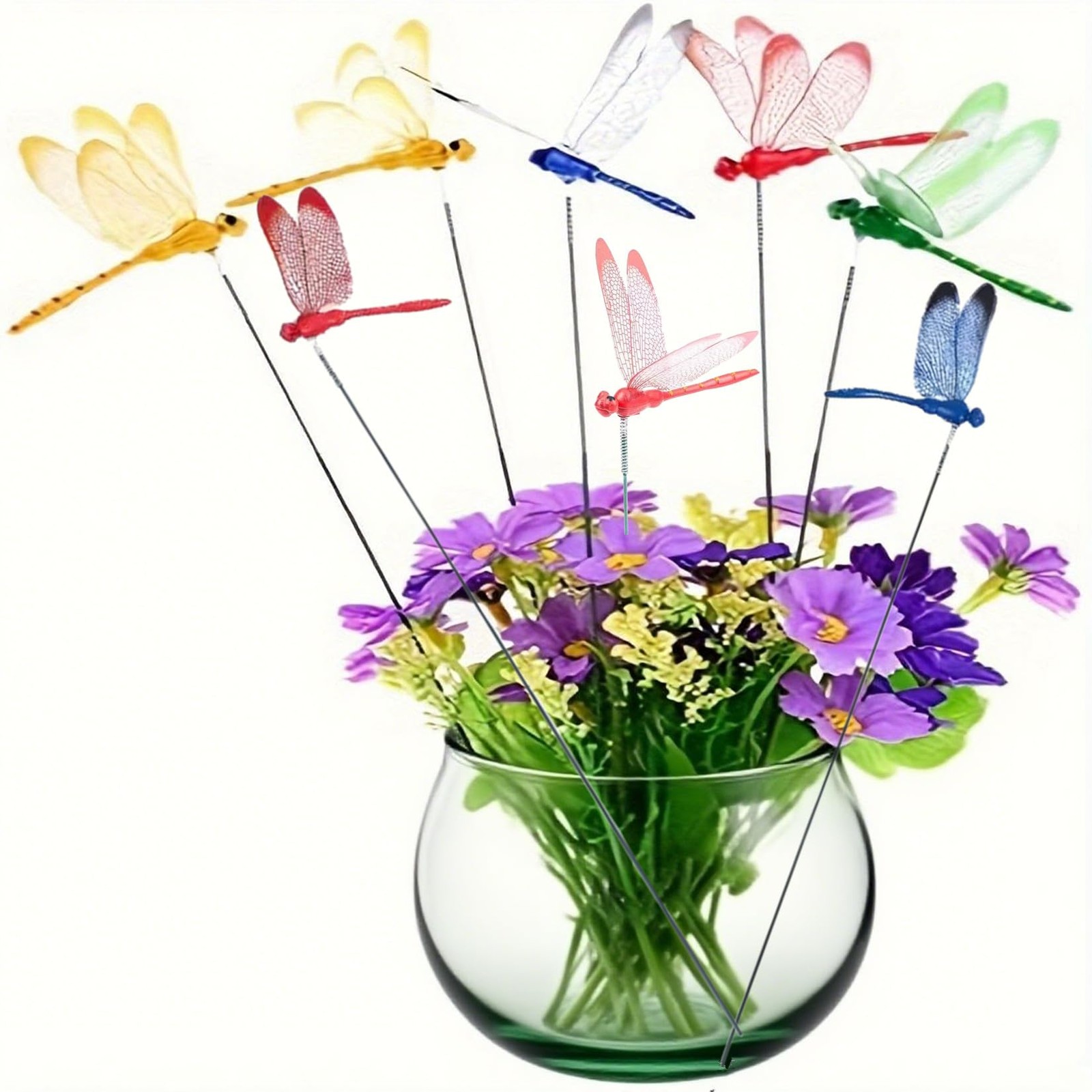 36PCS Dragonfly Garden Wooden Stakes, Suitable for Indoor and Outdoor lawns, …