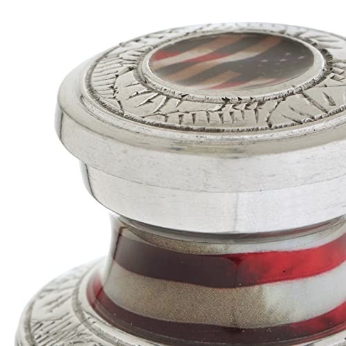 Set of 4 Small Urns for Human Ashes | American Flag Mini Urns | Patriotic Gift B