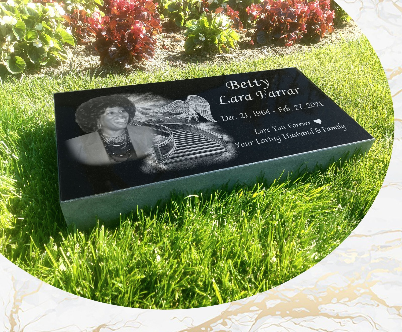 Personalized Memories: 24x12x4 Inch Deep-Engraved Granite Headstone