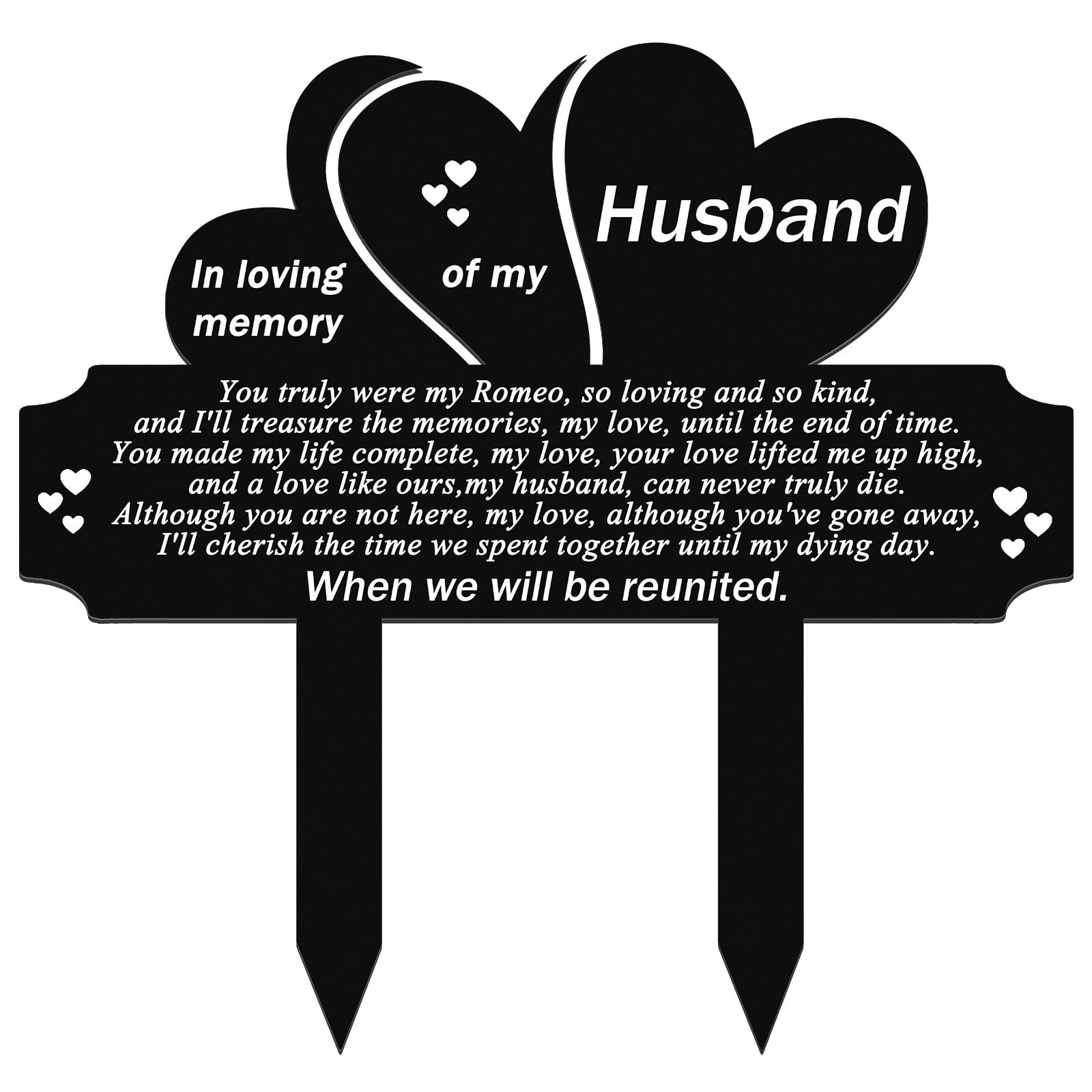 Memorial Stakes Grave Decorations for Cemetery Plaque Stake Markers Memorial …