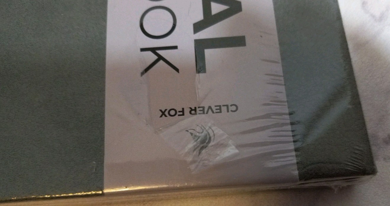 Clever Fox Funeral Guest Book In Loving Memory 10″×7″ Horizontal Layout Gray New