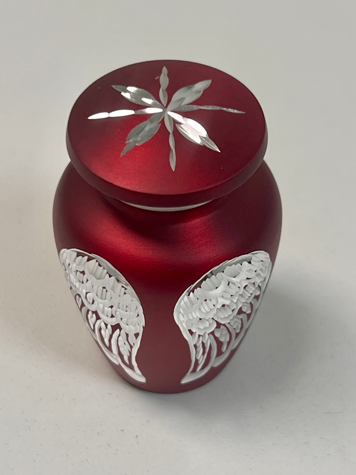 Keepsake Company Red Angel Wings Mini Cremation Urn KC15550-T Keepsake