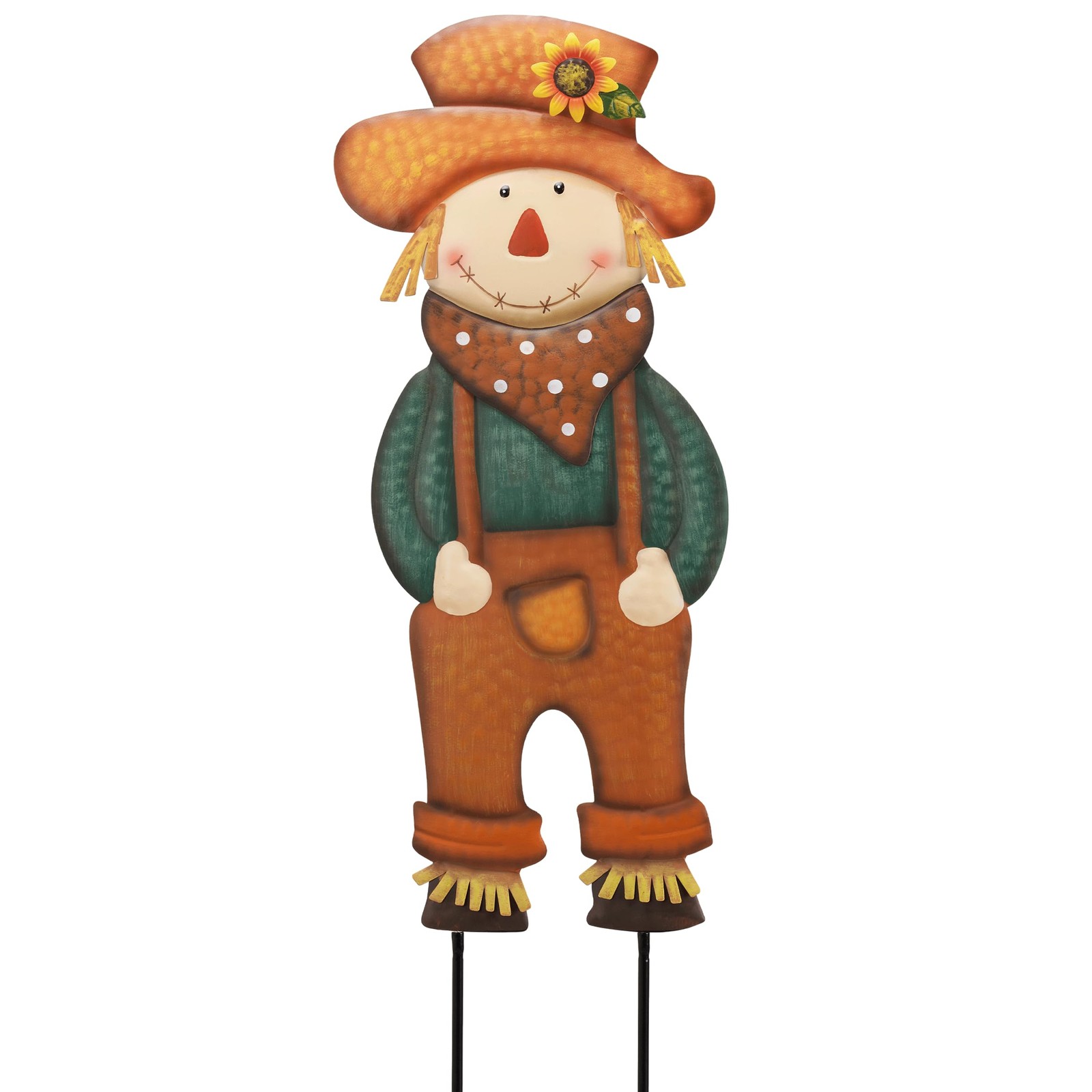Fall Decor for Outdoor Home, Scarecrow for Garden Metal Stakes for Fall Decor…