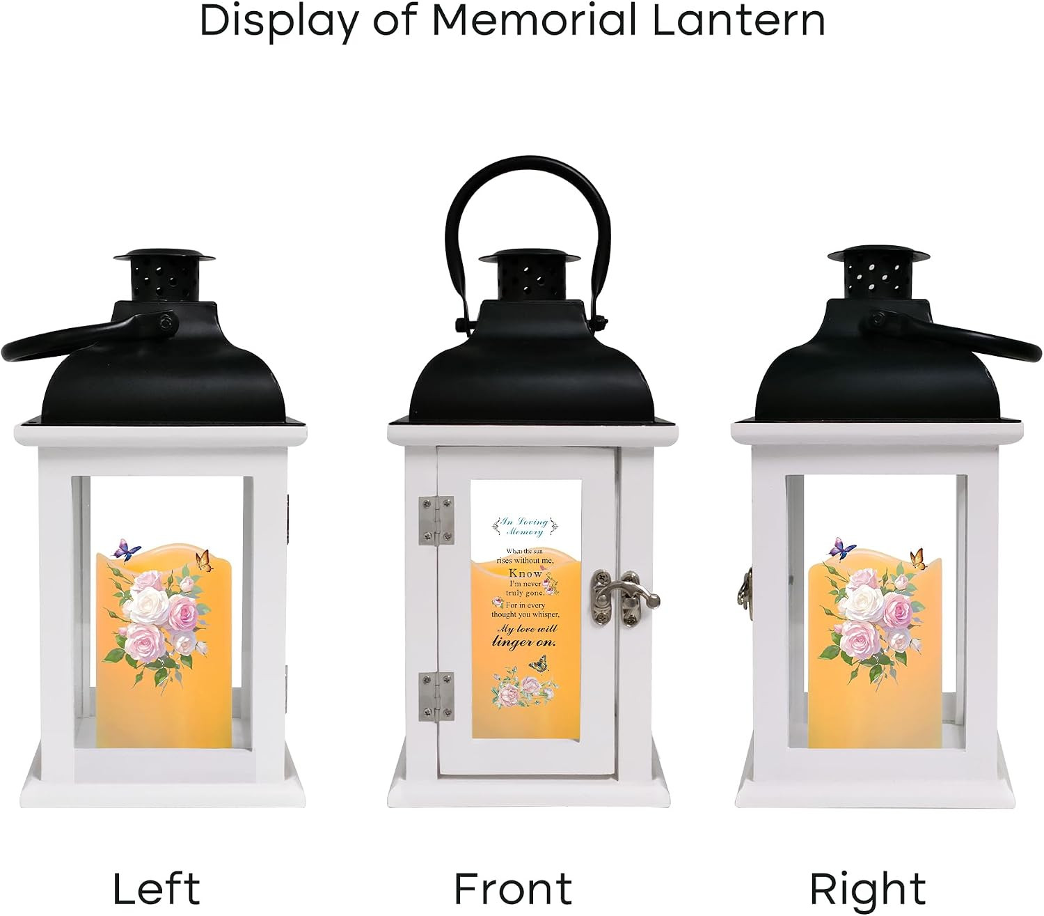 Memorial Lantern Sympathy Gift for Loss of Loved One – Bereavement Remembrance K