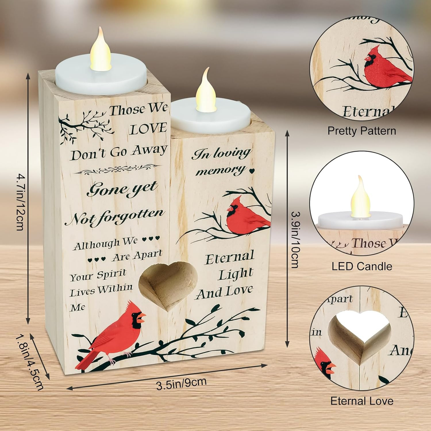 Urns for Human Ashes Candlestick for Your Loss Sympathy Gifts for Women Men Smal