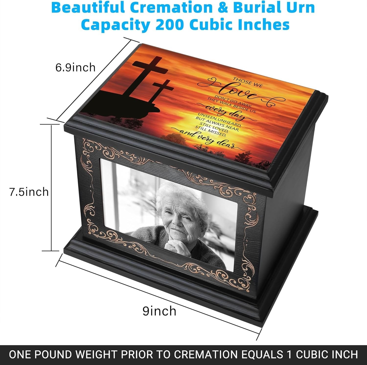 Cremation Urns for Human Ashes Adult Male or Female, Funeral Memorial Urns fo…