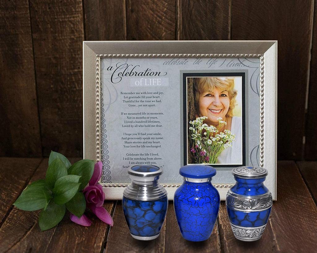 BOLD & DIVINE Small Cremation Urns for Human Ashes | Set of 6-3 Cubic Inches | M
