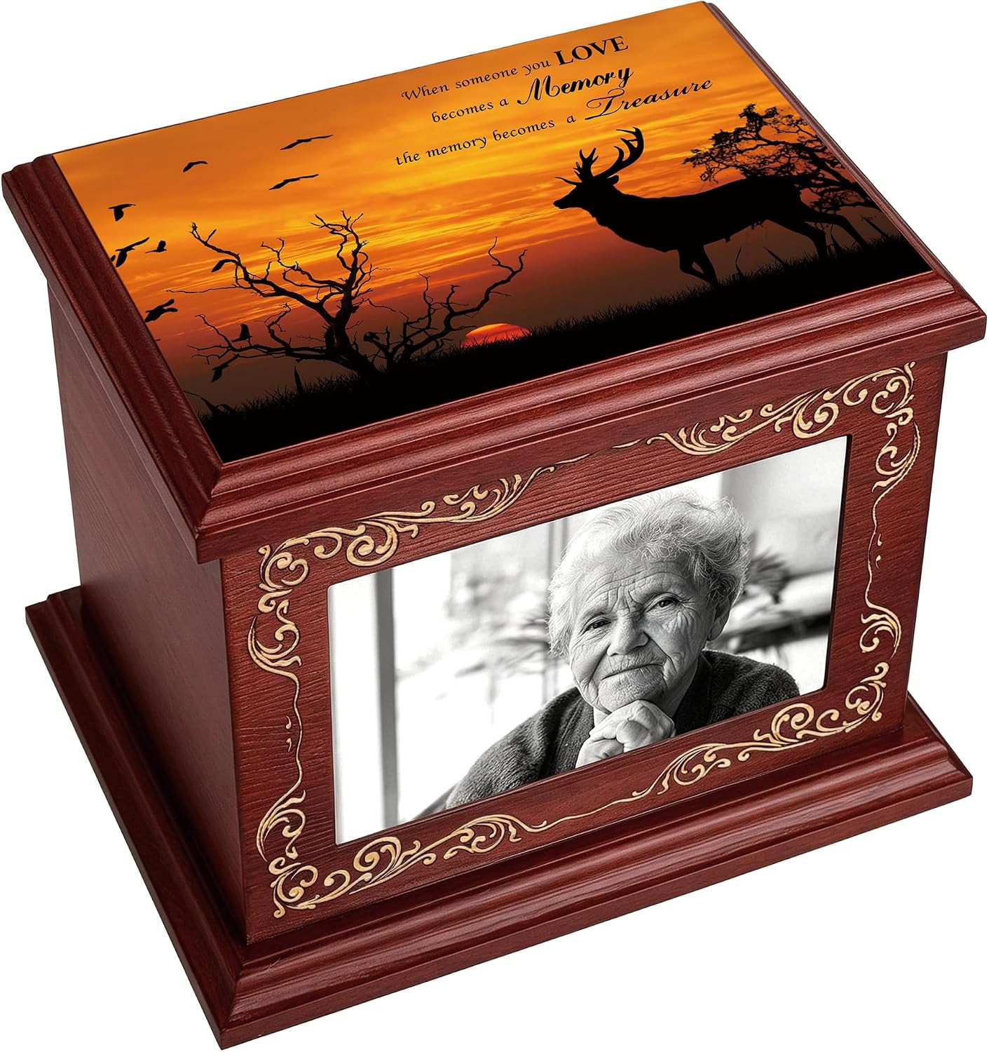 Cremation Urns for Human Ashes Adult Male or Female, Funeral Memorial Urns for A