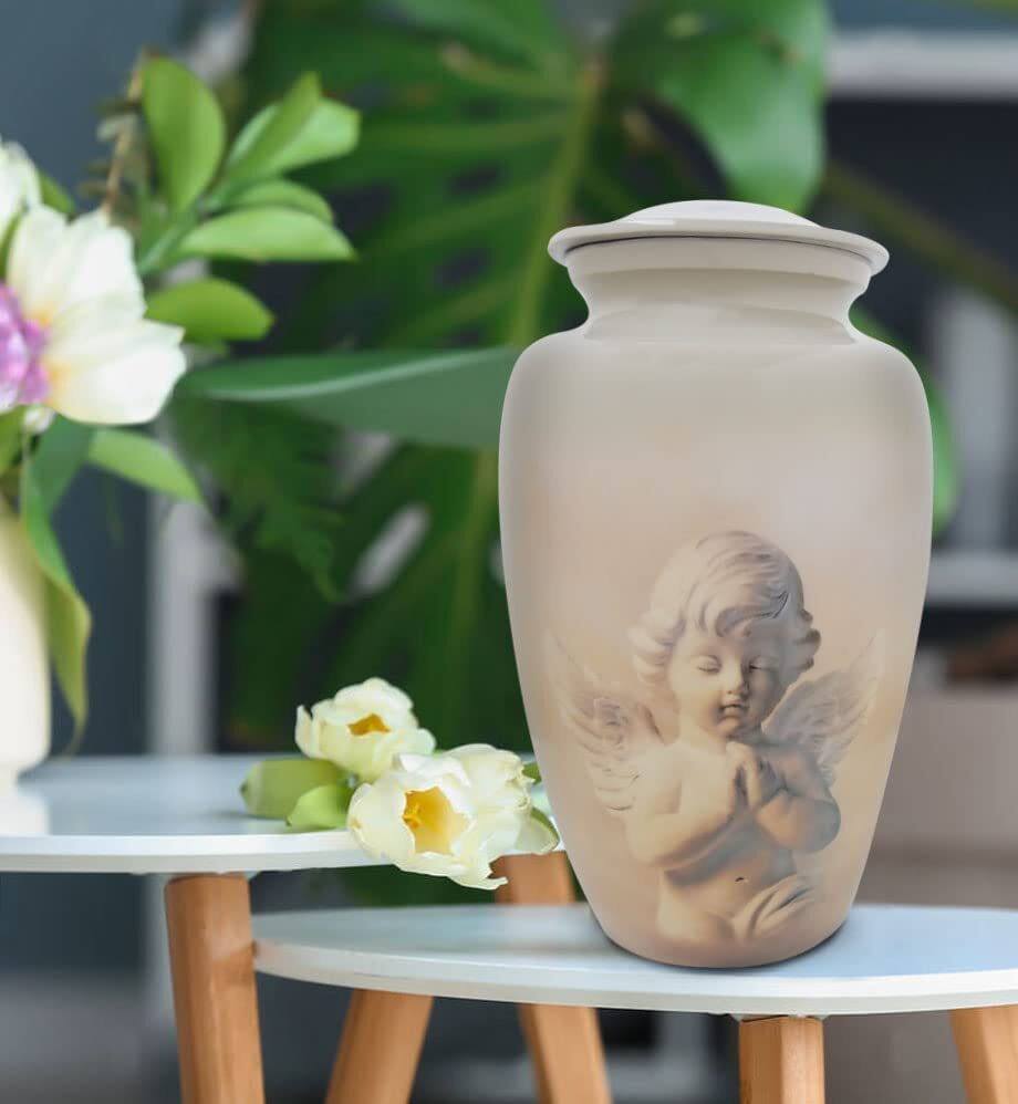 Honorary Memorials Angel’s Blessing Cremation Urn for Human Ashes – Bag Included