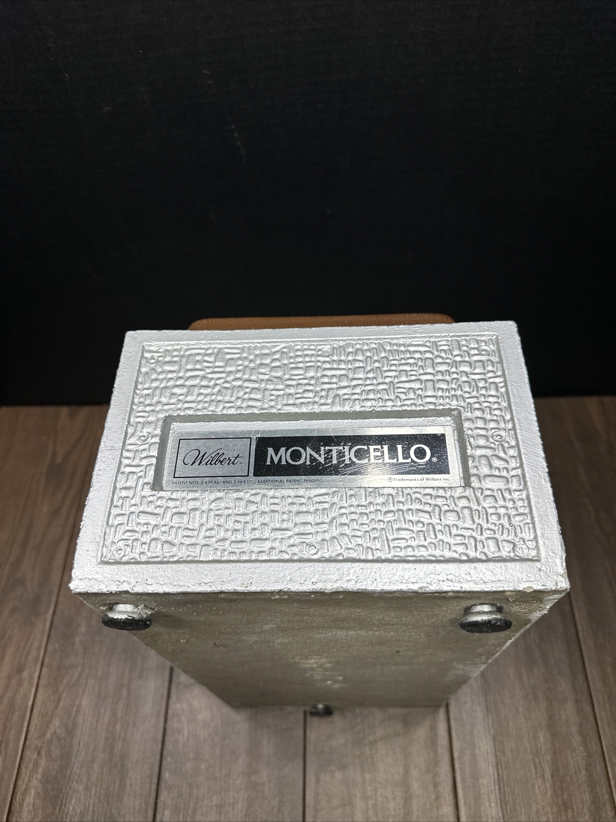 Vintage Wilbert Monticello Salesman Sample Concrete Casket Burial Vault