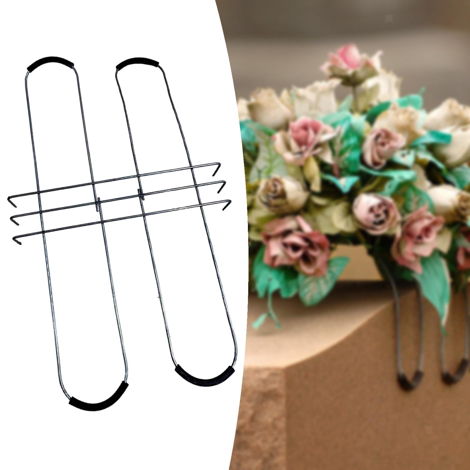 Headstone Flower Saddle Graves Saddle Bendable Galvanized Iron Rustproof