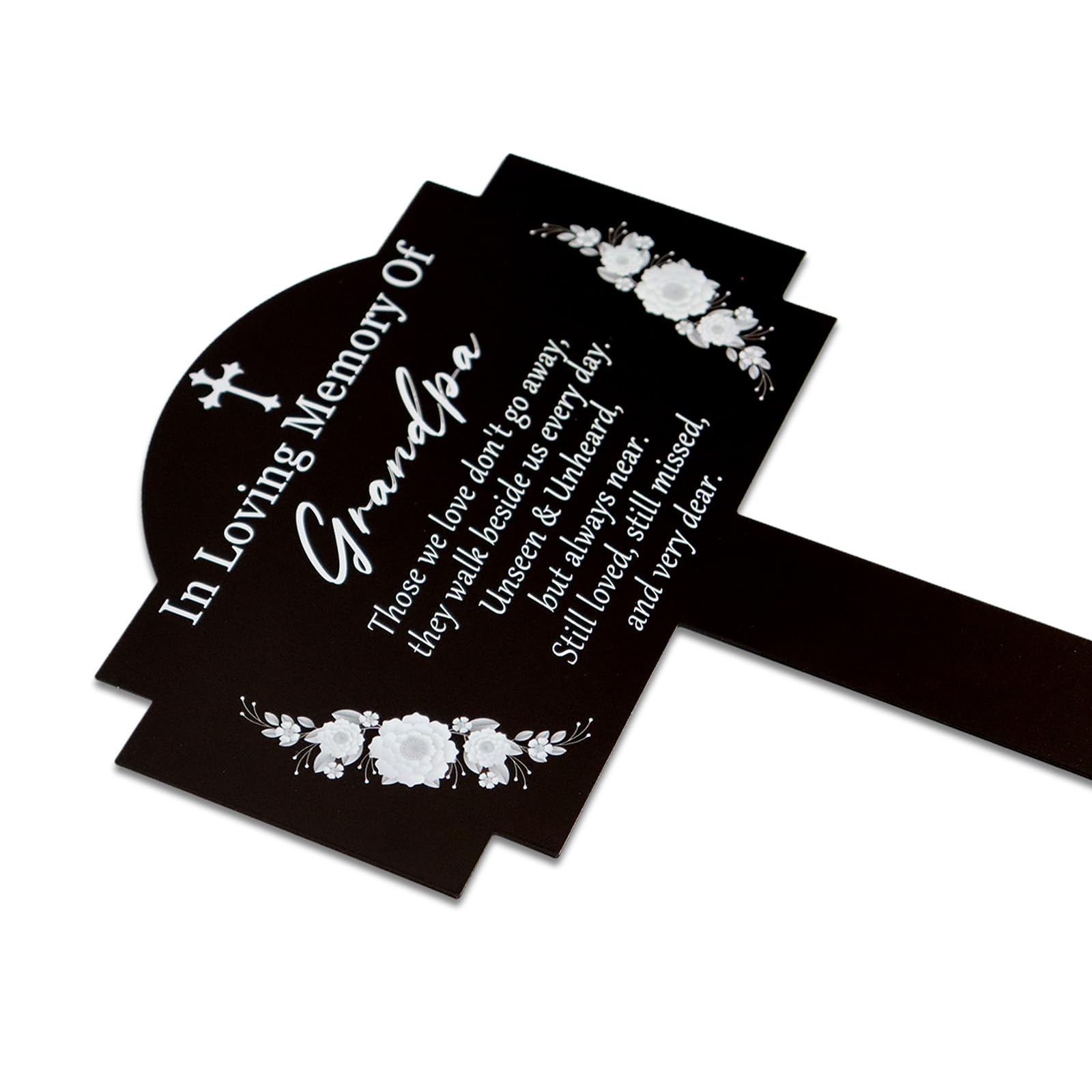 Grave Decorations for Cemetery Grave Marker Memorial Stakes, Waterproof Metal…