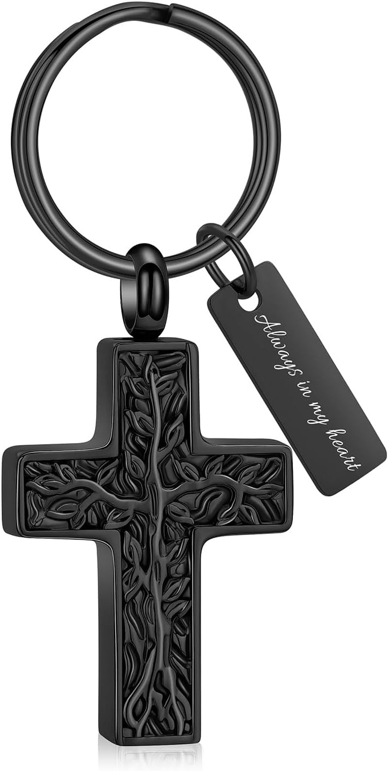 Cross Urn Necklace for Ashes for Women Men Tree of Life Cross Cremation Jewelry