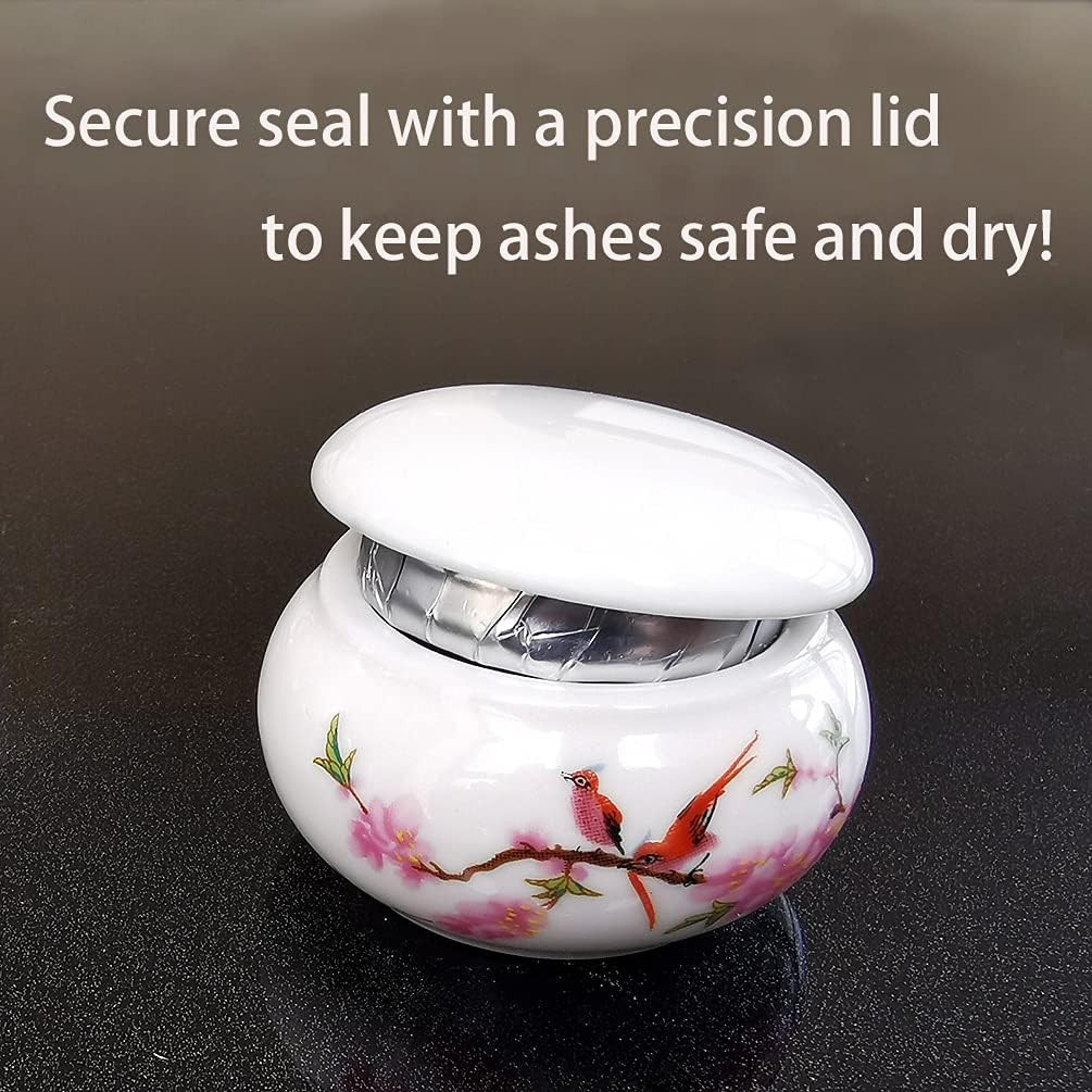 Mini Hummingbird Urns for Human Ashes Set of 4 – Small Keepsake Cremation Urns f
