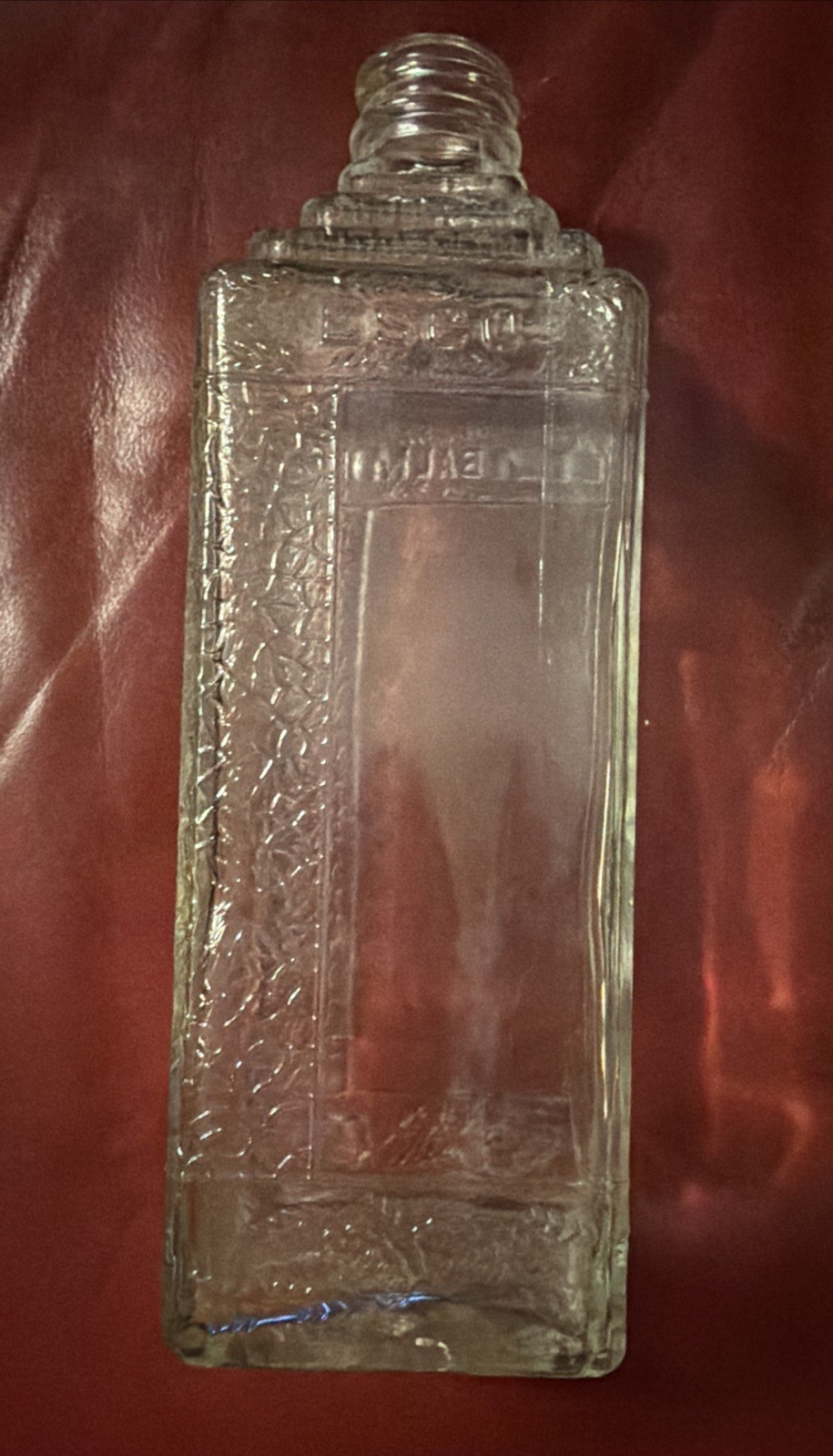 Vintage Embalming Fluid Glass Bottle 16 oz Esco Made in the USA