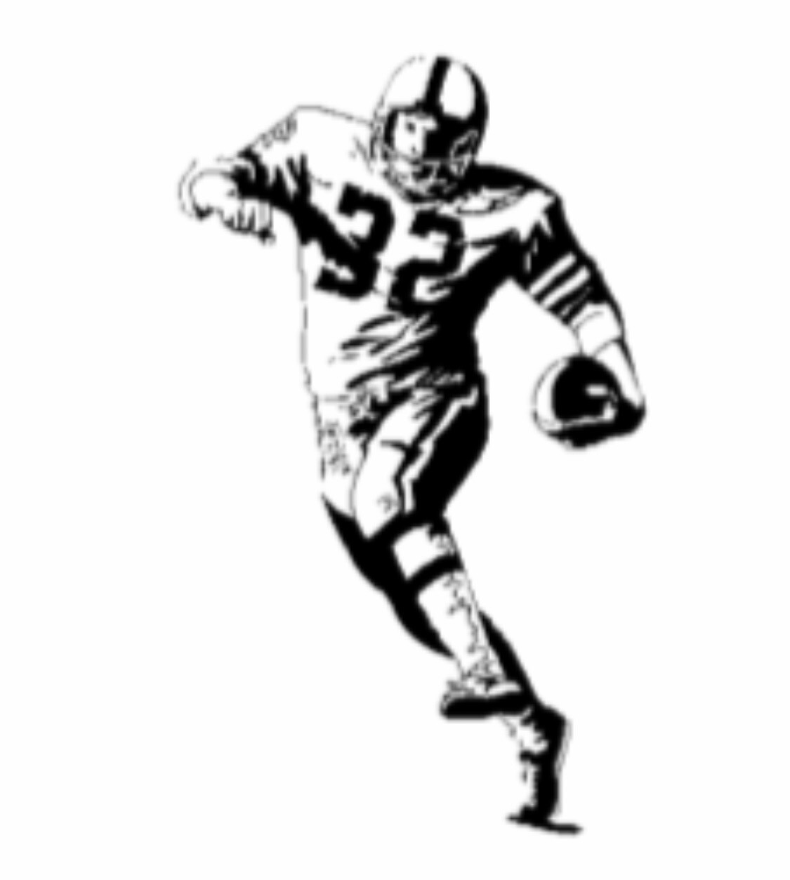 Cremation Urn w/ Laser Engraved Football Emblem & Name, Dates, Photo Or Picture
