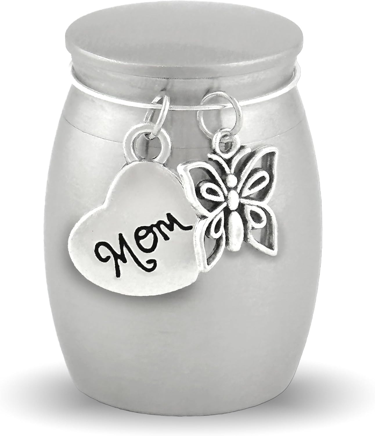 Small Urn for Mom Butterfly Keepsake Miniature Ashes Holder for Loss of Mother f
