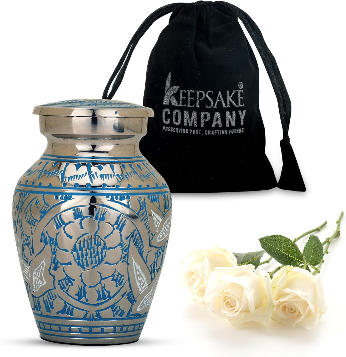 Baby Urns for Ashes Boy/Girl – Blue Urn – Small Yearns for Ashes Women – Cremati