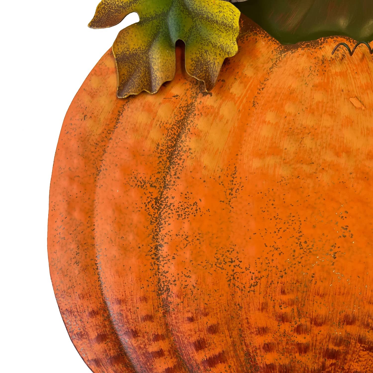 Set of 2 Rustic Metal Stacked Pumpkin Garden Stake Indoor Outdoor Welcome Dec…