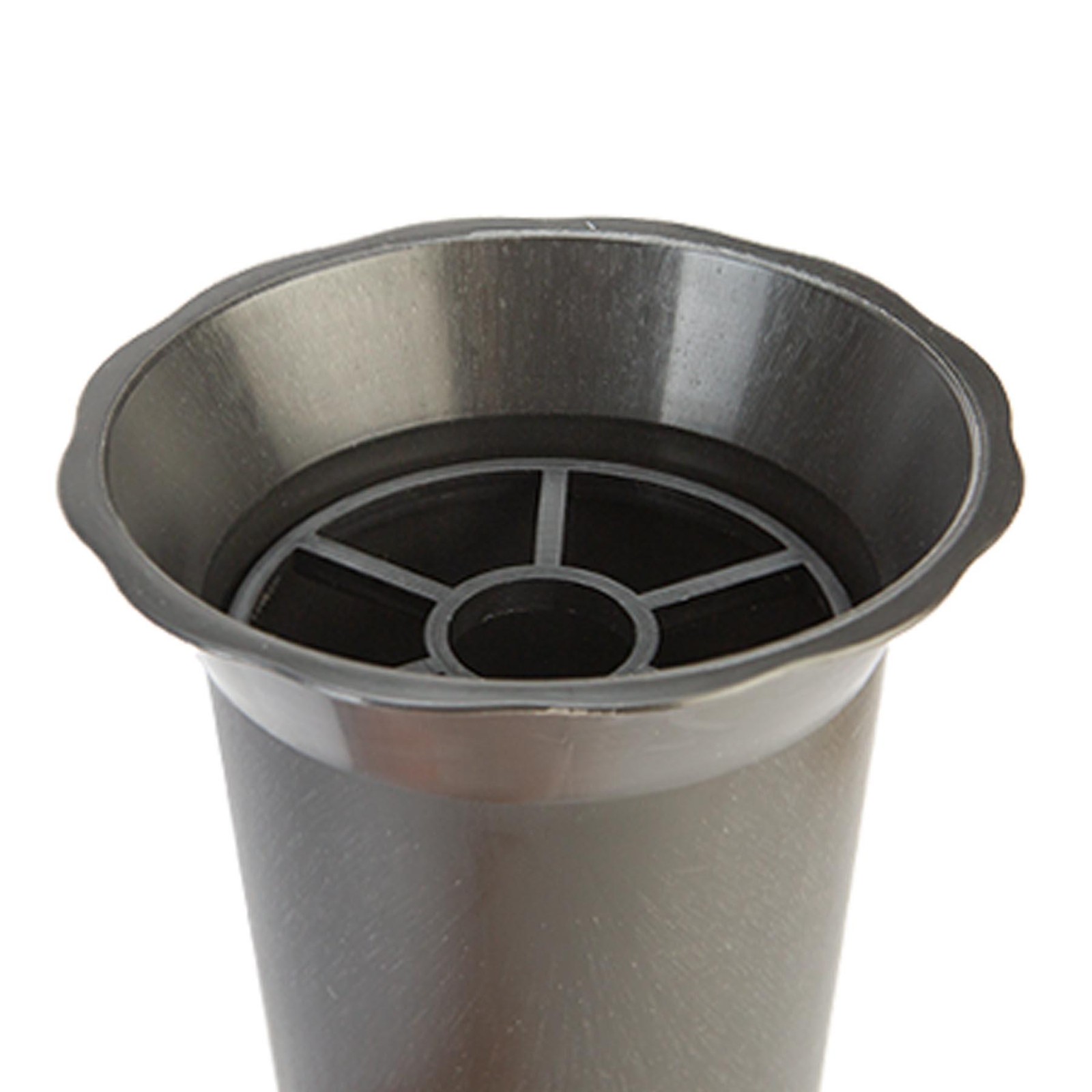 Black Graveside Memorial Flower Spiked Vase with Wavy Edge – Special Mum