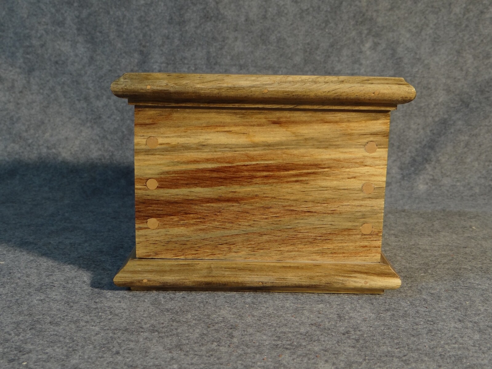 75 Cubic Inch Urn, Beetle Pine Wood w/ Polyurethane Finish