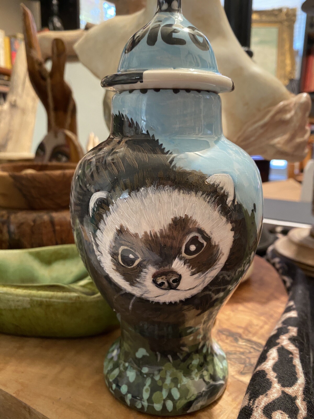 Custom SMALL Pet urn for cats ferrets cremation urns handmade 2 pets hand paint