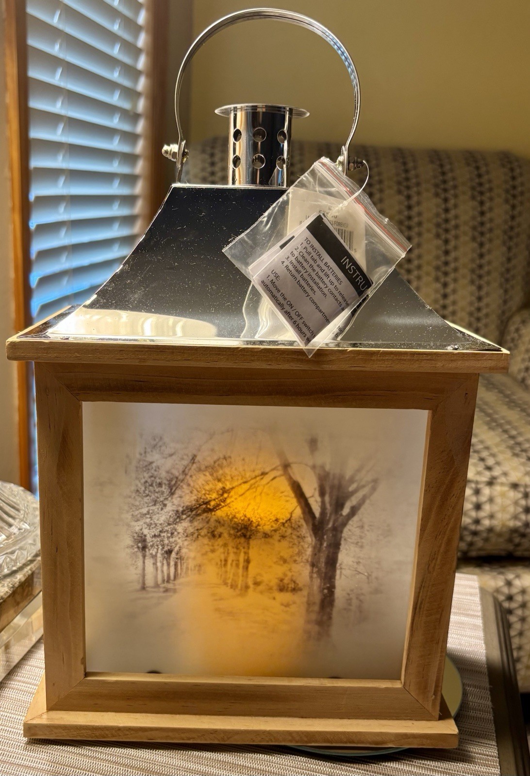 Memorial Remembrance Flickering Lighted Candle. New With Tags. General Loss
