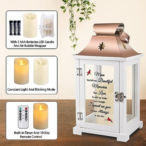 Memorial Lantern for Loss of Loved One, Sympathy Gifts, Bereavement Keepsake, Ce