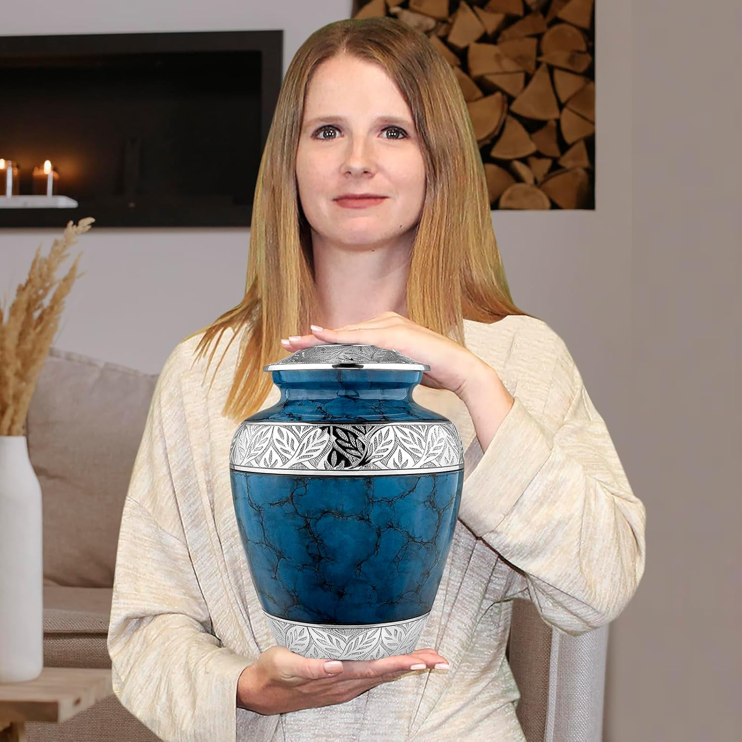 Trupoint Memorials Extra Large Urn for Ashes Adult Male or Female up to 300 Lbs