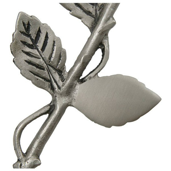 New, Solid Brass Pewter Threaded Rose Keepsake Funeral Cremation Urn For Ashes