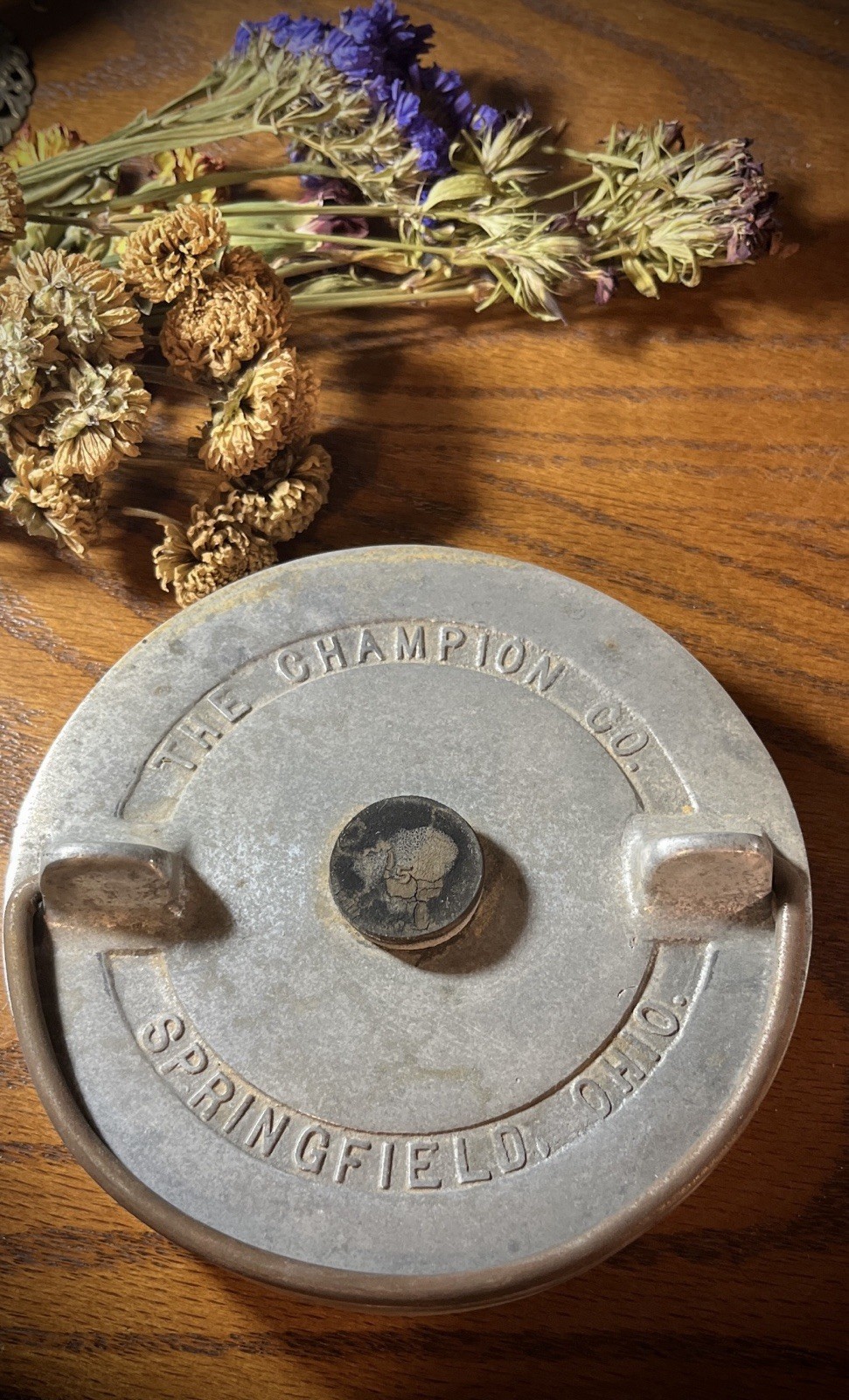 Rare antique undertaker embalming glass jar the Champion co. Springfield Ohio