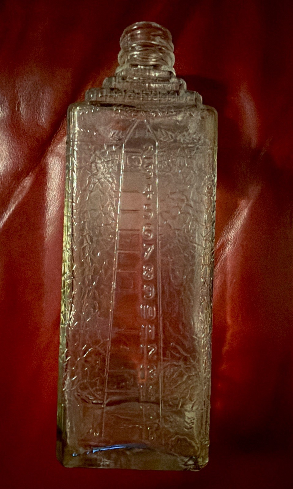Vintage Embalming Fluid Glass Bottle 16 oz Esco Made in the USA