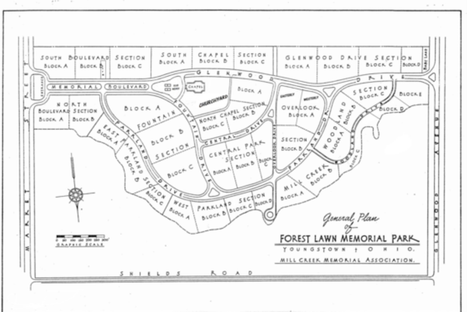 4 cemetery plots for sale Youngstown Boardman Twp Ohio Forest Lawn Cemetery