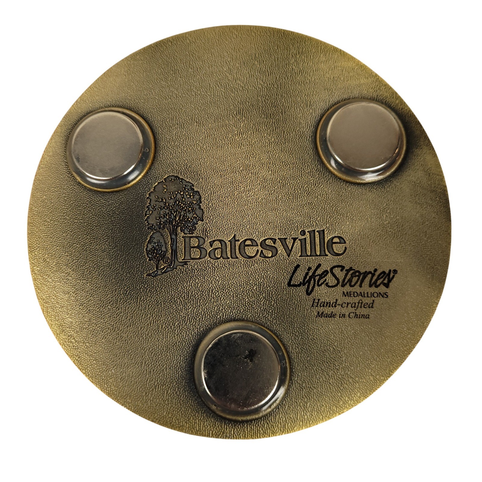 Batesville LifeStories Mother Sister Brass Casket Medallion Magnets 3pc Funeral