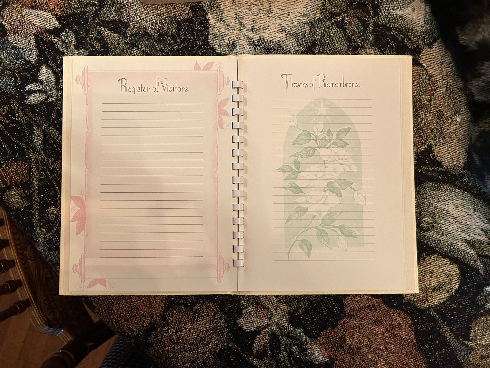 Catholic Funeral Register Book With Box