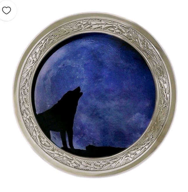 Inspiro, LLC Lone Wolf White High Quality Alloy L Cremation Urns