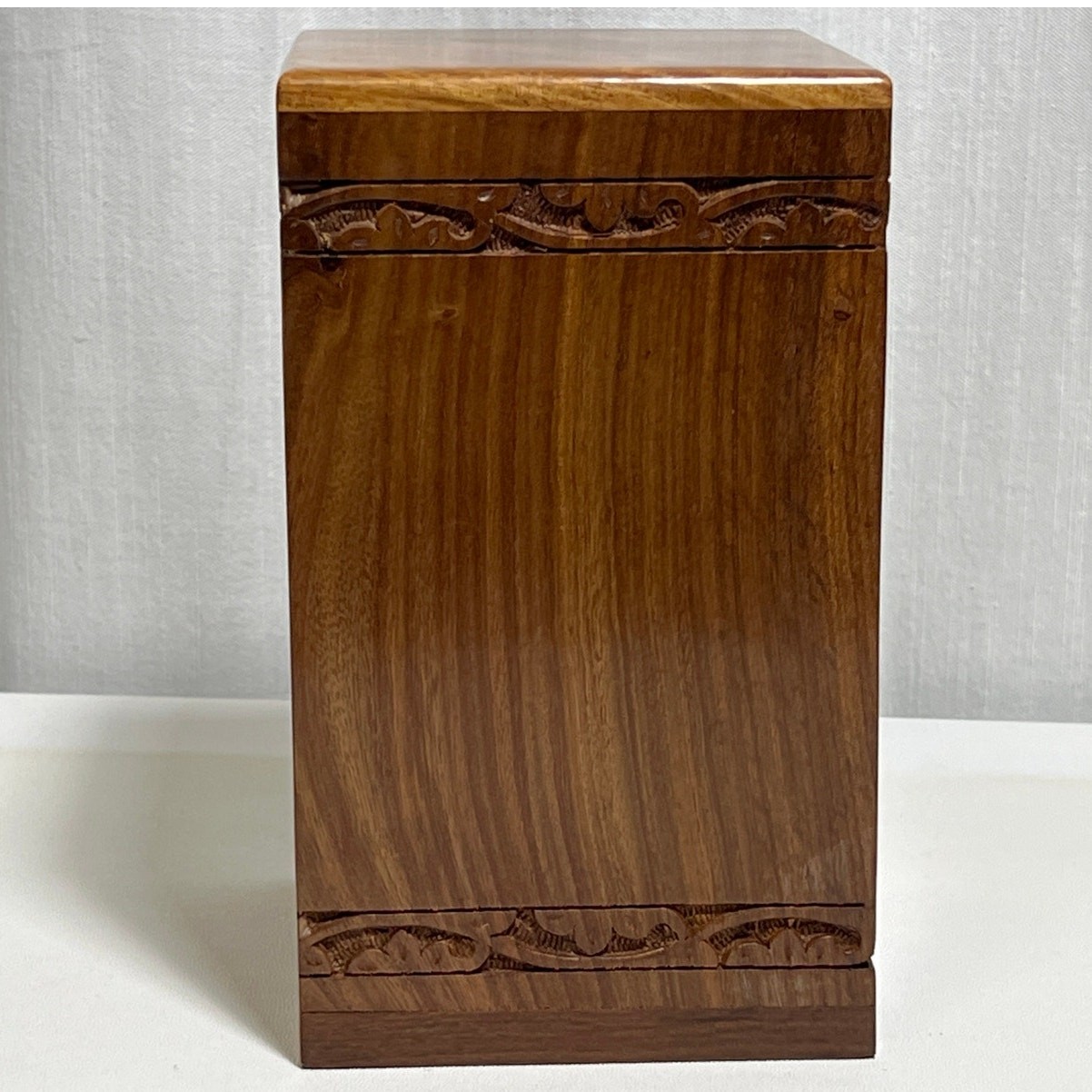 Handmade Rosewood Tree of Life Urn Ashes Container 8.5in x 5in x 5in NEW