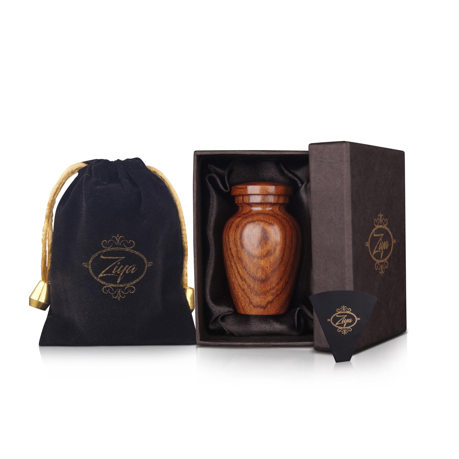 Wooden Cremation Small Urns for Human Ashes Keepsake Adult Female – Mini Urn …
