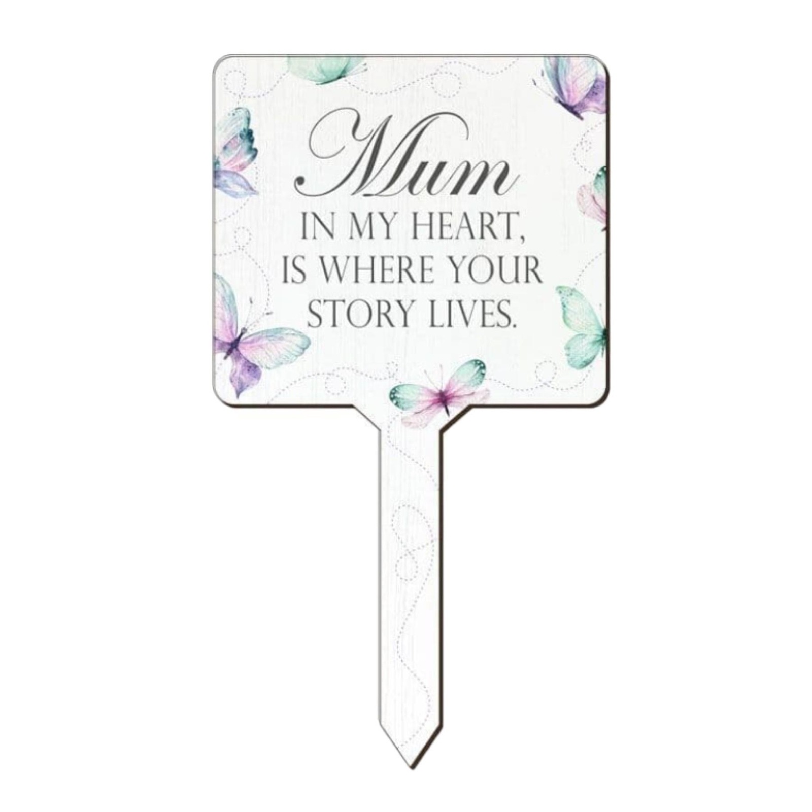 Mum Memorial Garden Planter Sign Plaque
