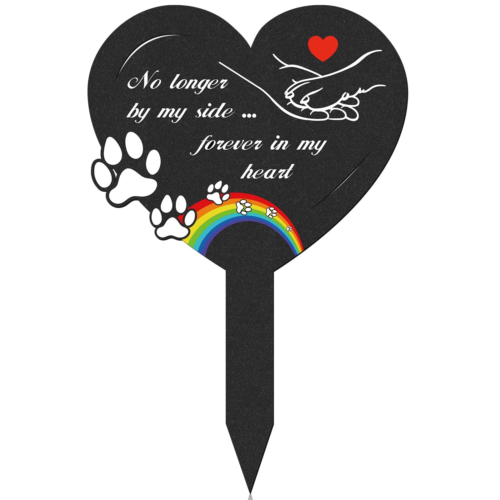 Dog Memorial Grave Stakes – Metal Pets Lover Cemetery Markers Decorations for Hu