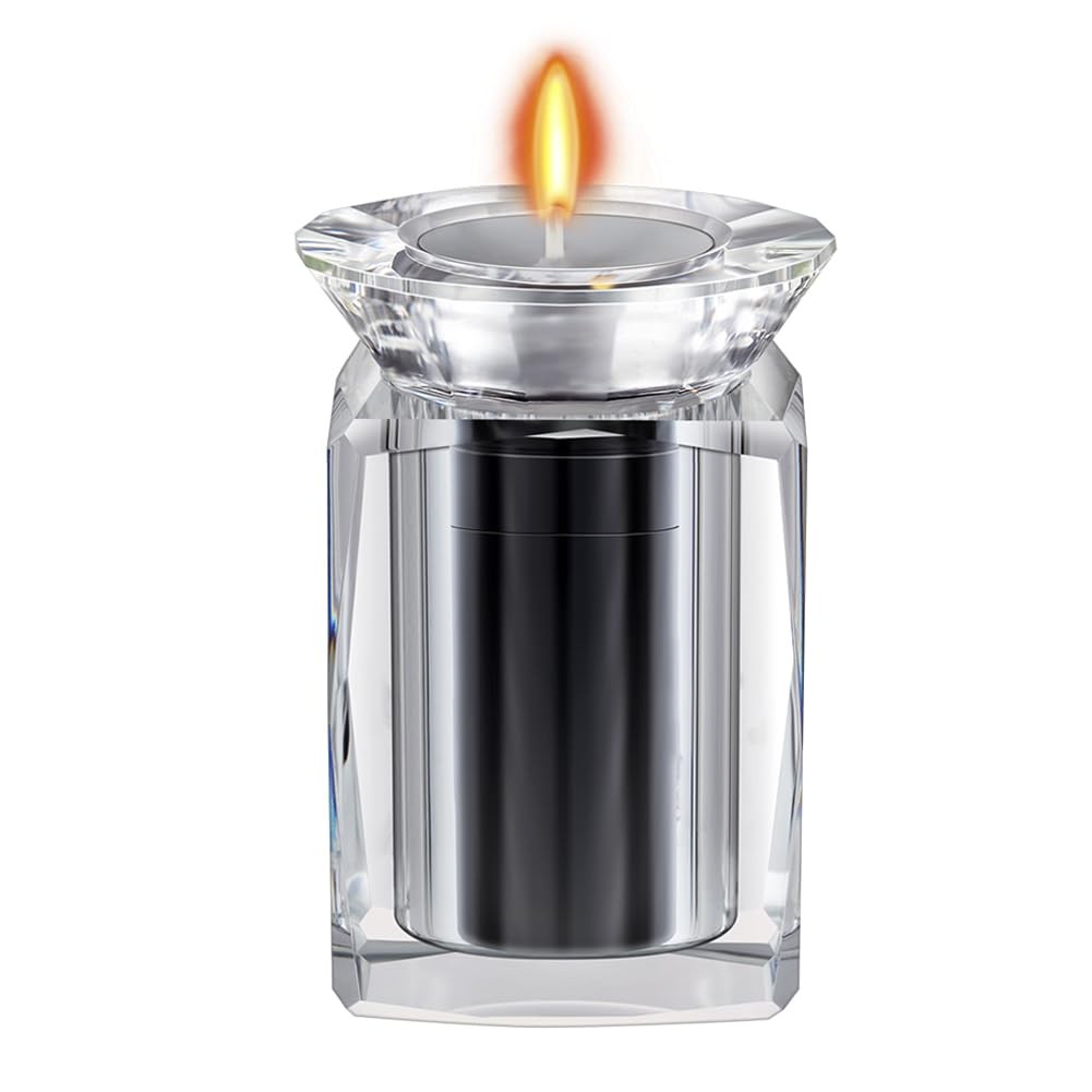 IFOLAINA Small Urn Miniature Crystal Urns Ashes Cremation Keepsake Holder for…