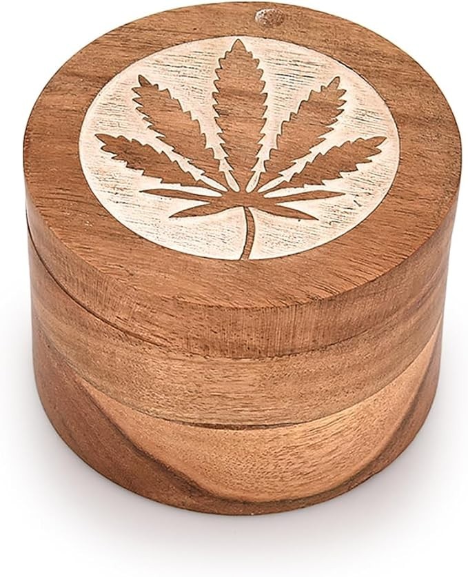 Acacia Wood Decorative Marijuana Urns Funeral Cremation Urn for Ashes for Dogs