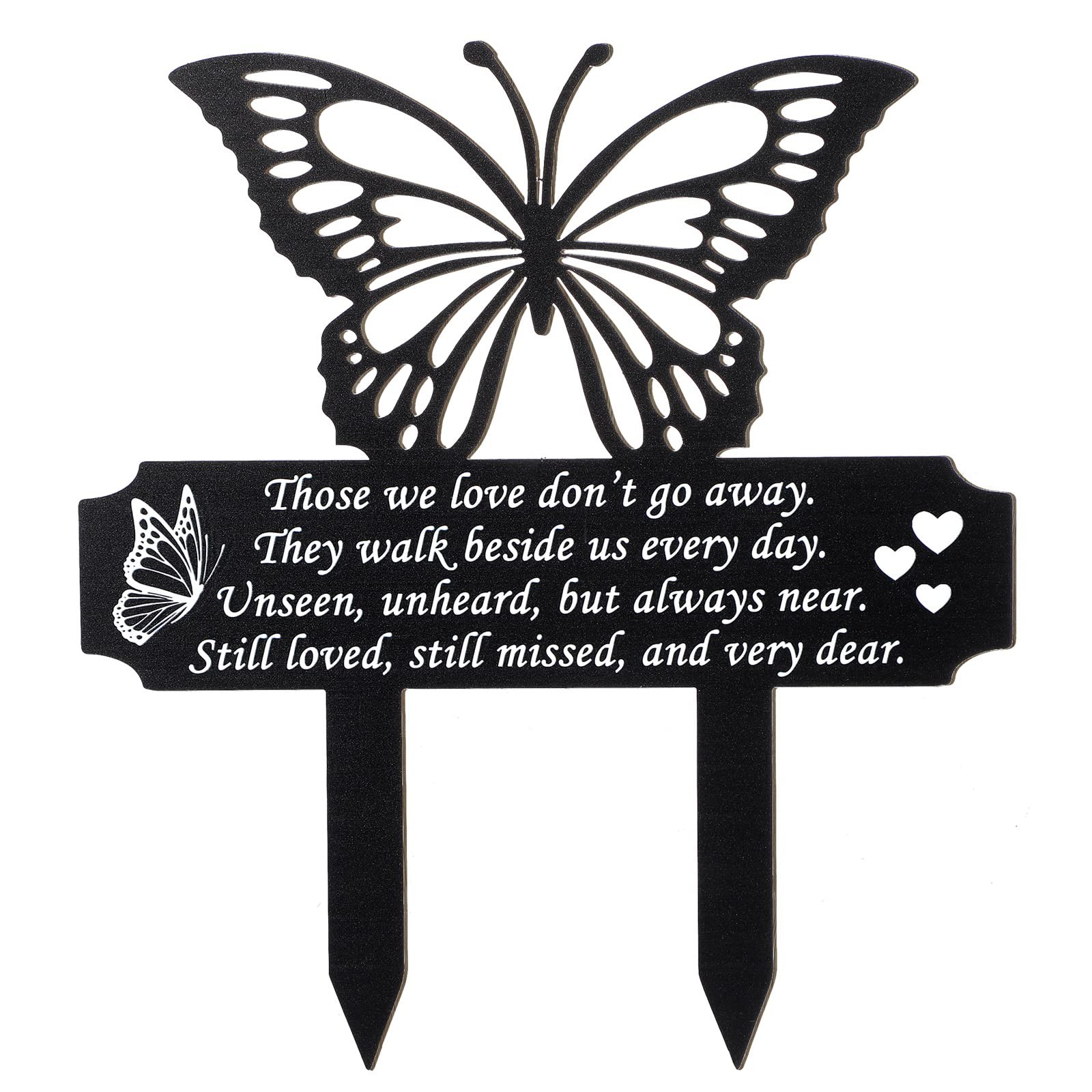 Cemetery Decorations for Grave, Butterfly Memorial Grave Markers, Memorial Gi…